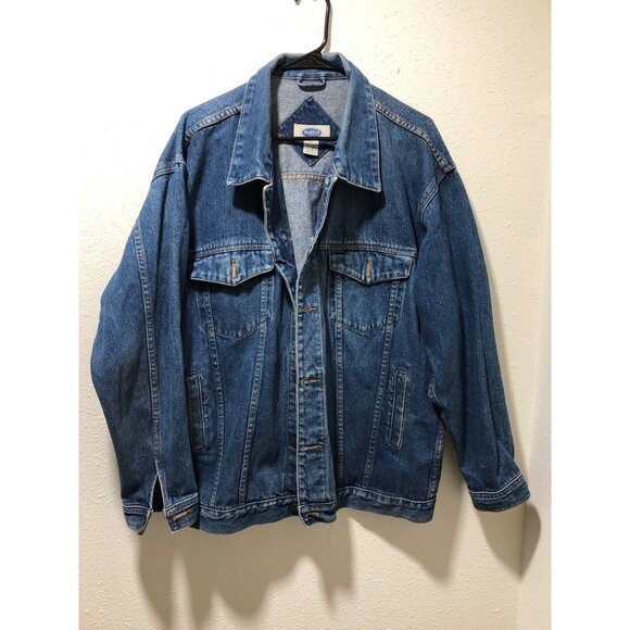 Austin Clothing Co. Blue Denim Jacket Mens XL Button-Up Heavyweight 100% Cotton - Picture 7 of 15